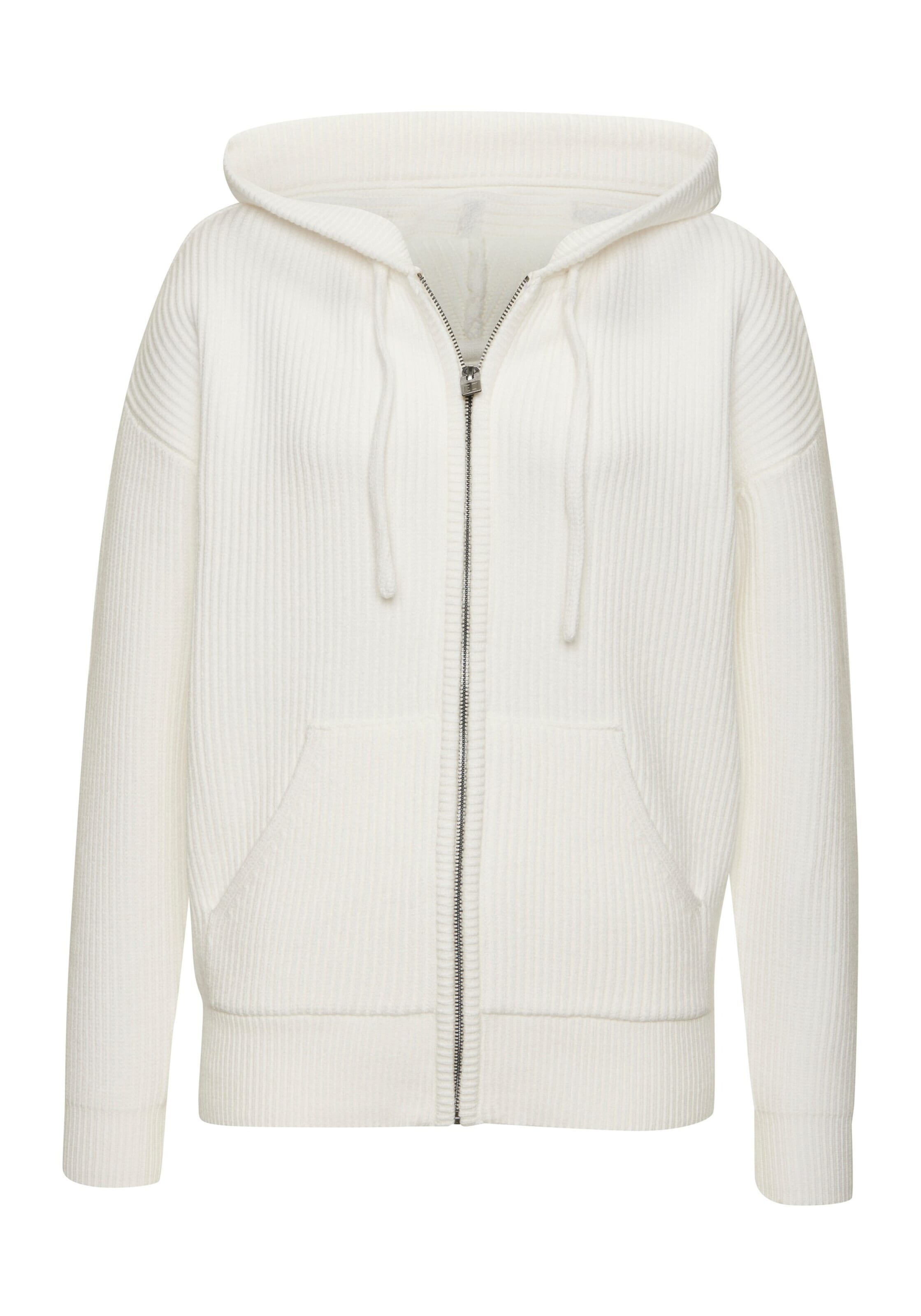 Cardigan Elbsand en blanc : devant