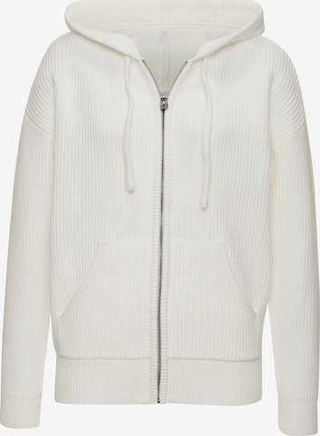 Cardigan Elbsand en blanc : devant