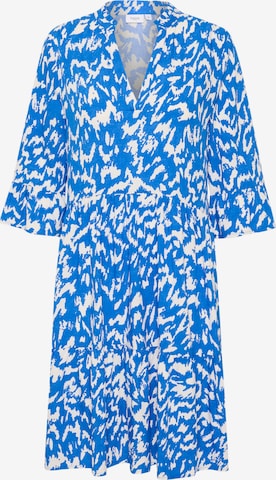 SAINT TROPEZ Košilové šaty 'Eda' – modrá: přední strana