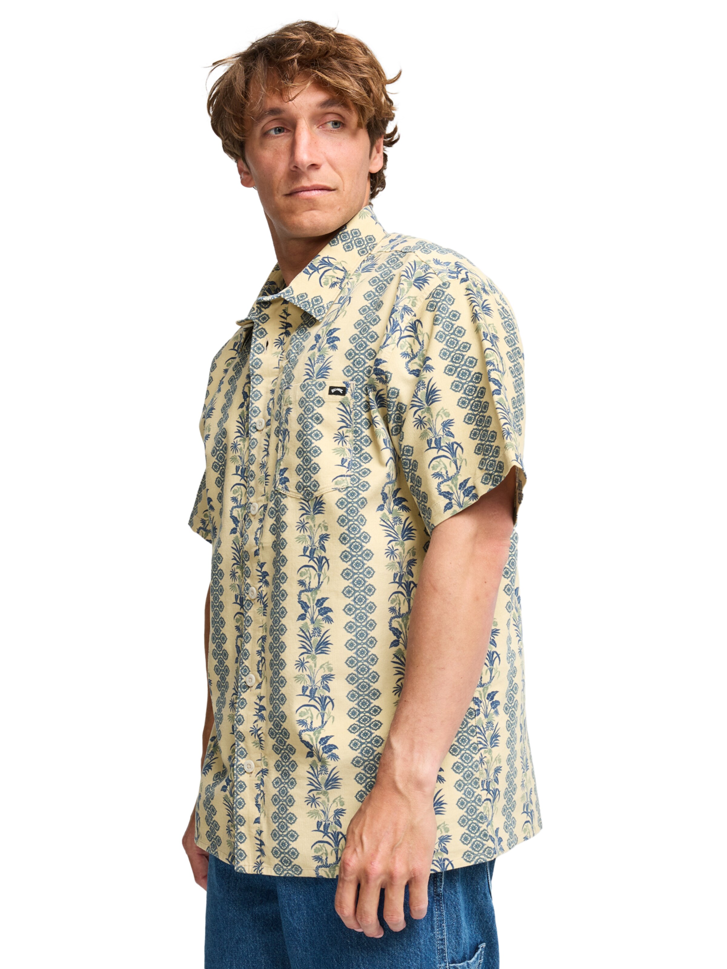 BILLABONG Comfort fit Overhemd 'Solana' in Geel