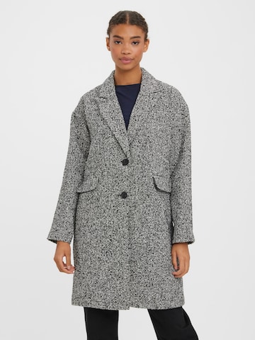 VERO MODA Between-Seasons Coat 'Roselle' in Grey: front