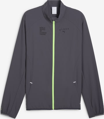 PUMA Athletic Jacket 'Puma x Hyrox Ultraweave' in Grey: front