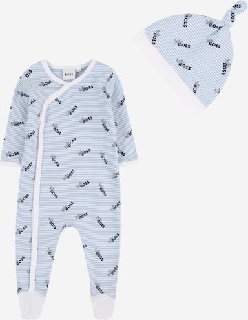 BOSS Kidswear Set in Blue: front