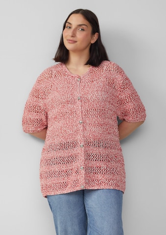 Cardigan s.Oliver en rouge : devant