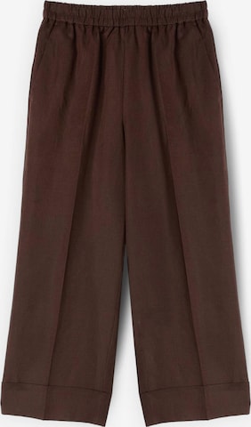 Wide Leg Pantalon MOTIVI en marron : devant