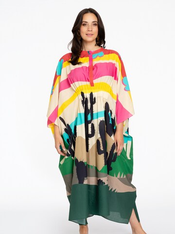 Yoek Dress in Mixed colors