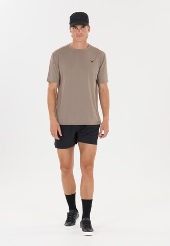 Virtus T-Shirt 'Califo' in Braun