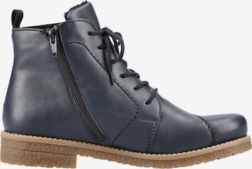 Rieker Lace-Up Ankle Boots in Blue