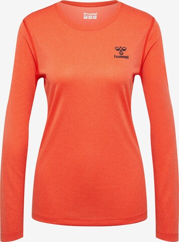 T-shirt fonctionnel 'SPRINT MEL' Hummel en orange : devant