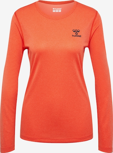 Hummel T-shirt fonctionnel 'SPRINT MEL' en rouge orangé / noir, Vue avec produit