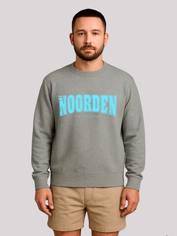Sweat-shirt 'Knut & Jan Hamburg' F4NT4STIC en gris : devant