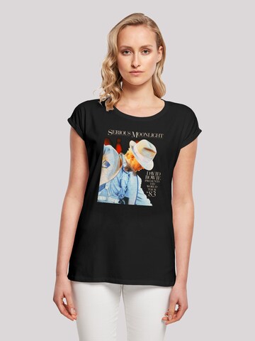 F4NT4STIC Shirt 'David Bowie' in Zwart: voorkant