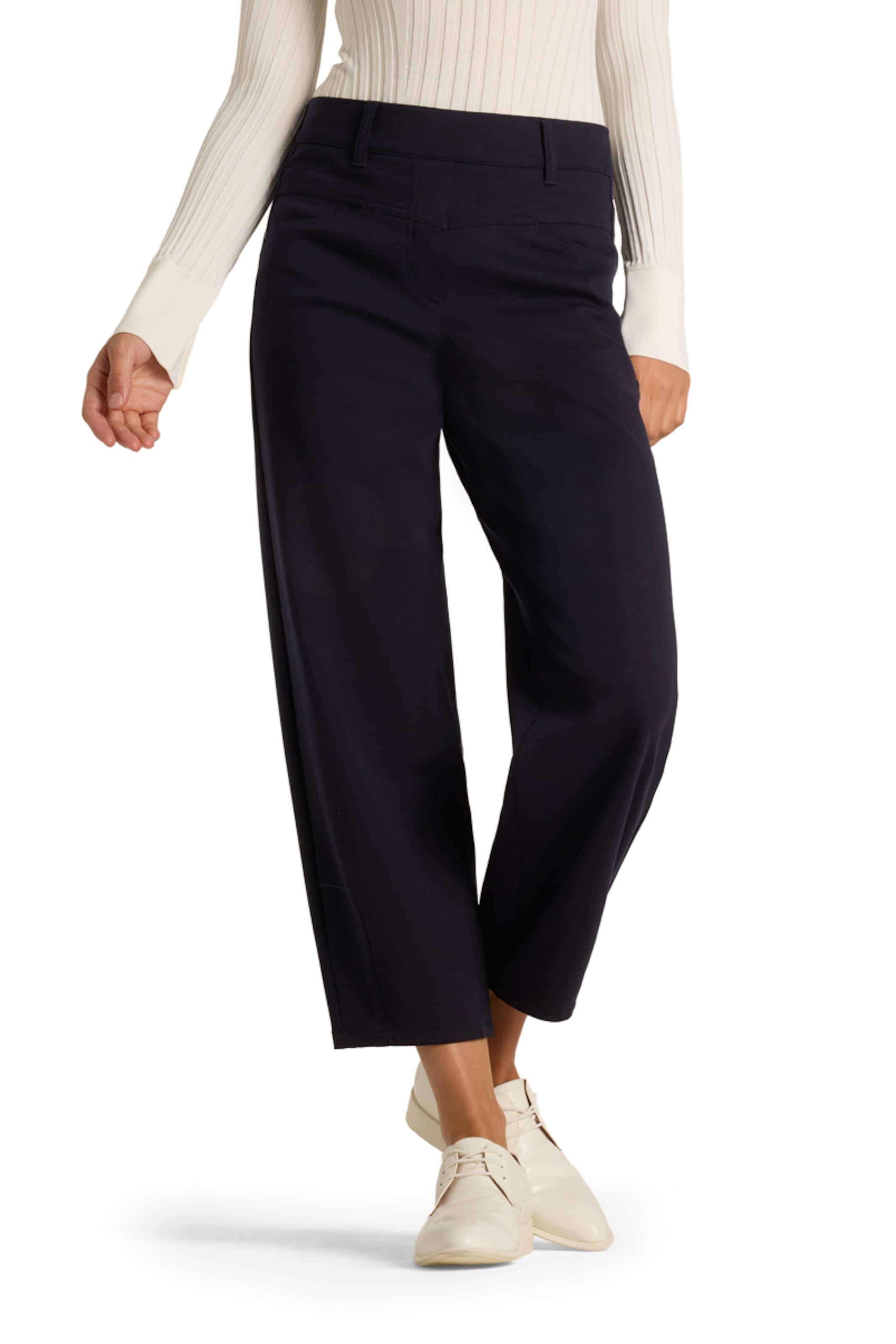 Cambio Regular Broek 'Elin' in Blauw: voorkant