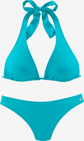 LASCANA Triangle Bikini in Blue: front