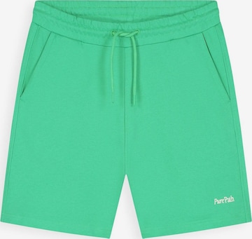 Regular Pantalon Pure Path en vert : devant