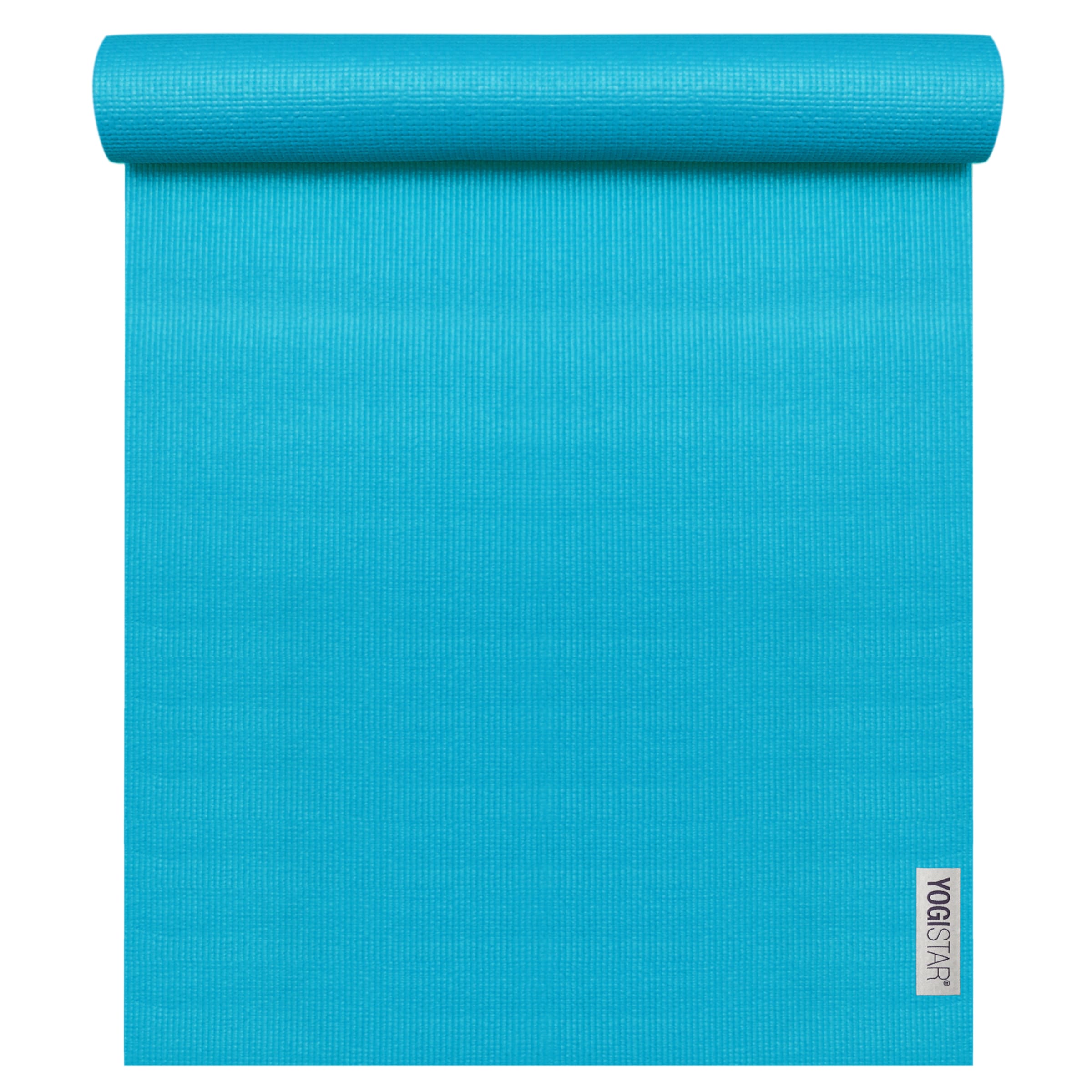 YOGISTAR.COM Yogamatte '183 cm x 61 cm x 4 mm' in Blau: Vorderseite