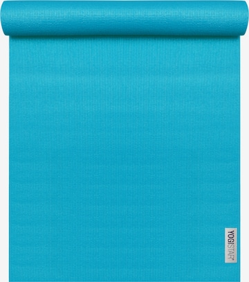 YOGISTAR.COM Mat '183 cm x 61 cm x 4 mm' in Blue: front