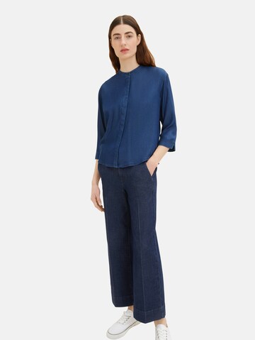 TOM TAILOR Bluse in Blau