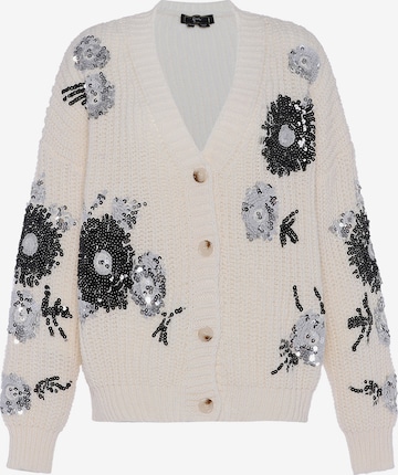 faina Плетена жилетка в бяло: отпред