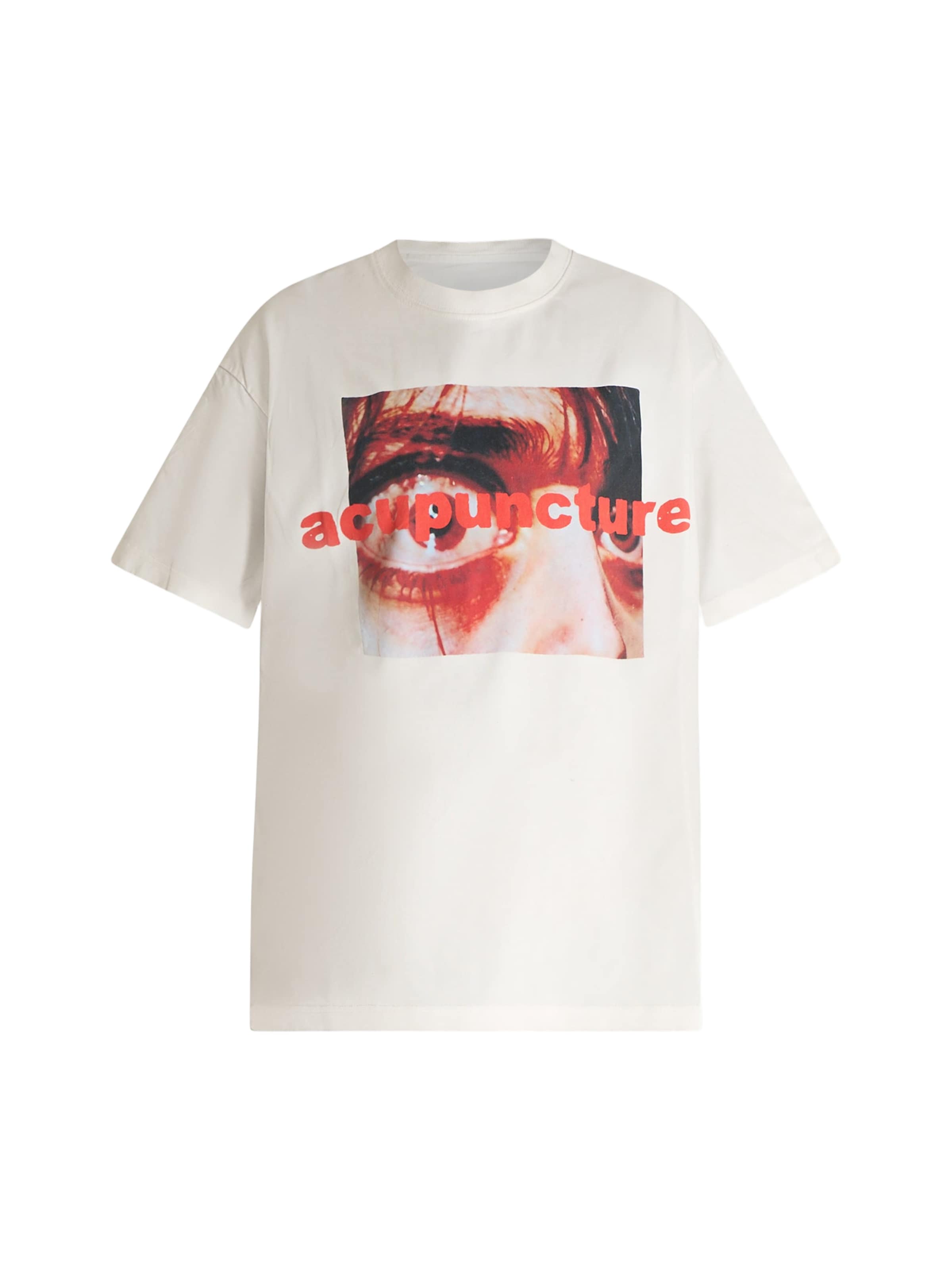T-Shirt ACUPUNCTURE en blanc : devant