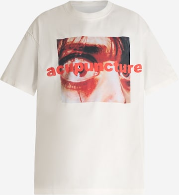 T-Shirt ACUPUNCTURE en blanc : devant