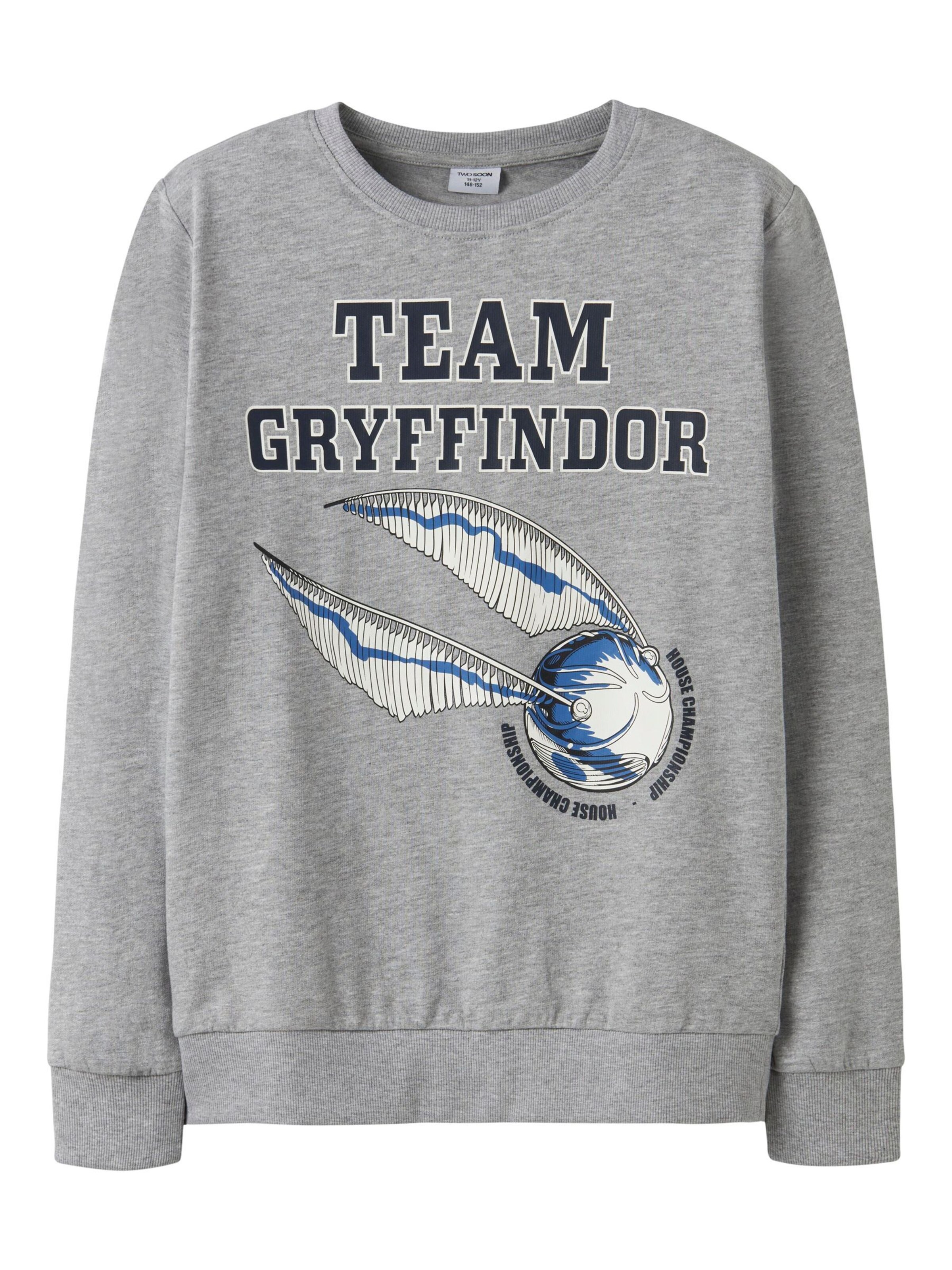 TWO SOON Sweatshirt 'Harry Potter' i grå: forside