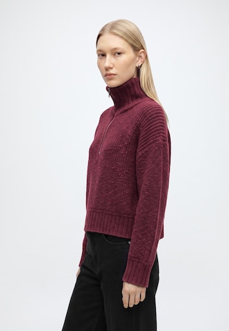 Abercrombie & Fitch Svetr – červená: boční strana
