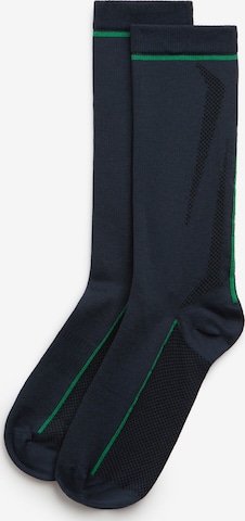 IUMAN Intimissimi Uomo Athletic Socks in Blue: front
