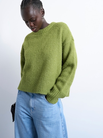 TOPSHOP Svetr 'ULTIMATE' – zelená: přední strana