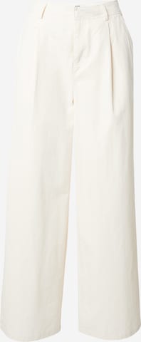 Wide leg Pantaloni con pieghe di Dorothy Perkins in beige: frontale