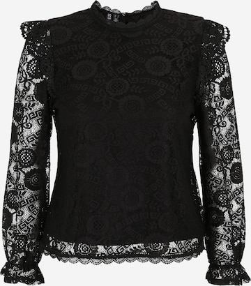 Pieces Petite Blouse in Black: front