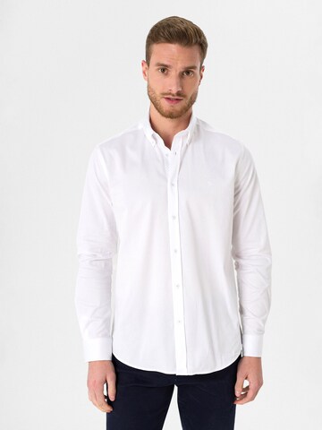 Dandalo Regular Fit Hemd in Weiß: Vorderseite