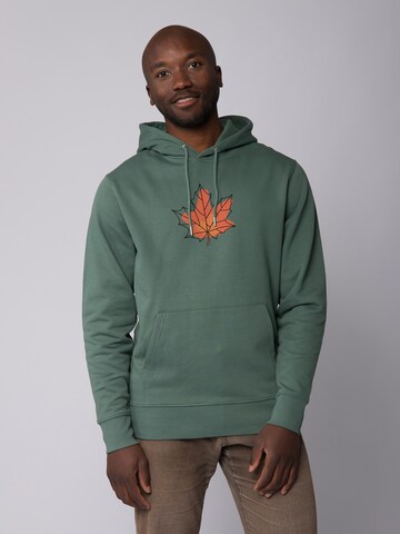 Sweat-shirt 'Herbst' Watapparel en vert : devant