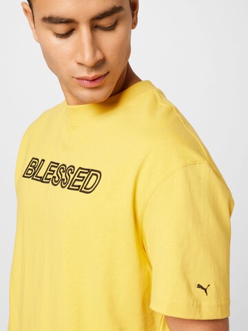 PUMA Shirt 'PUMA x NJR' in Yellow