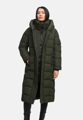 Manteau d’hiver 'Engelsfeder XIV' NAVAHOO en vert : devant