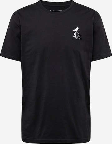 Maglietta 'Gull Watcher' di Cleptomanicx in nero: frontale
