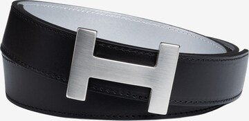 Handmade by CASSANDRA Belt 'two sides' in Black: front