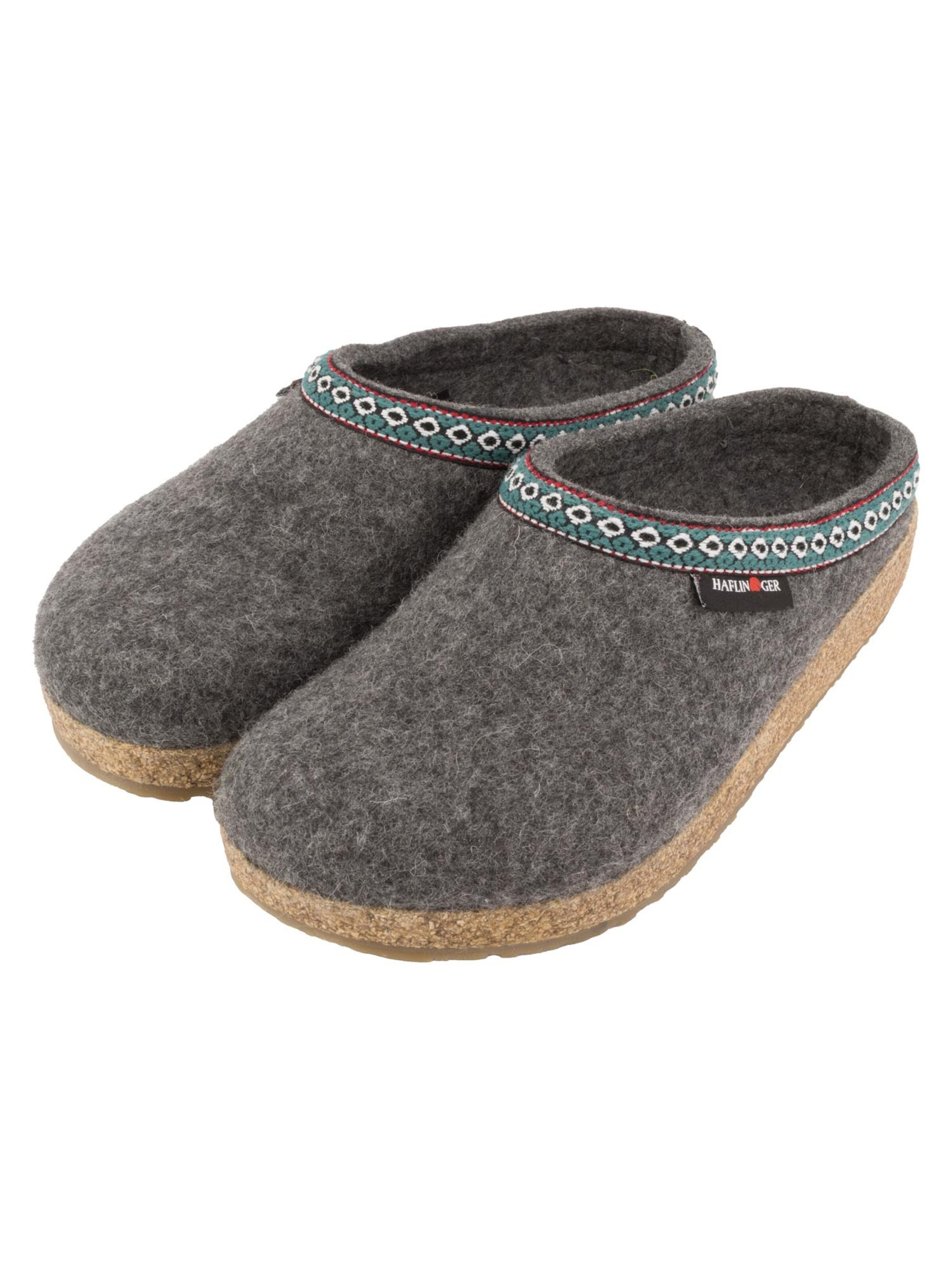 HAFLINGER Clogs 'Franzl' in Grey