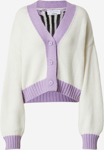 florence by mills exclusive for ABOUT YOU Knit cardigan 'Hyacinth' in White: front