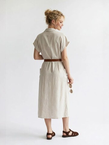 Robe-chemise MixRay en beige