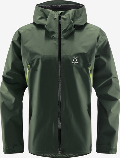 Haglöfs Sportjacke 'Roc GTX' in dunkelgrün / schwarz / weiß, Produktansicht
