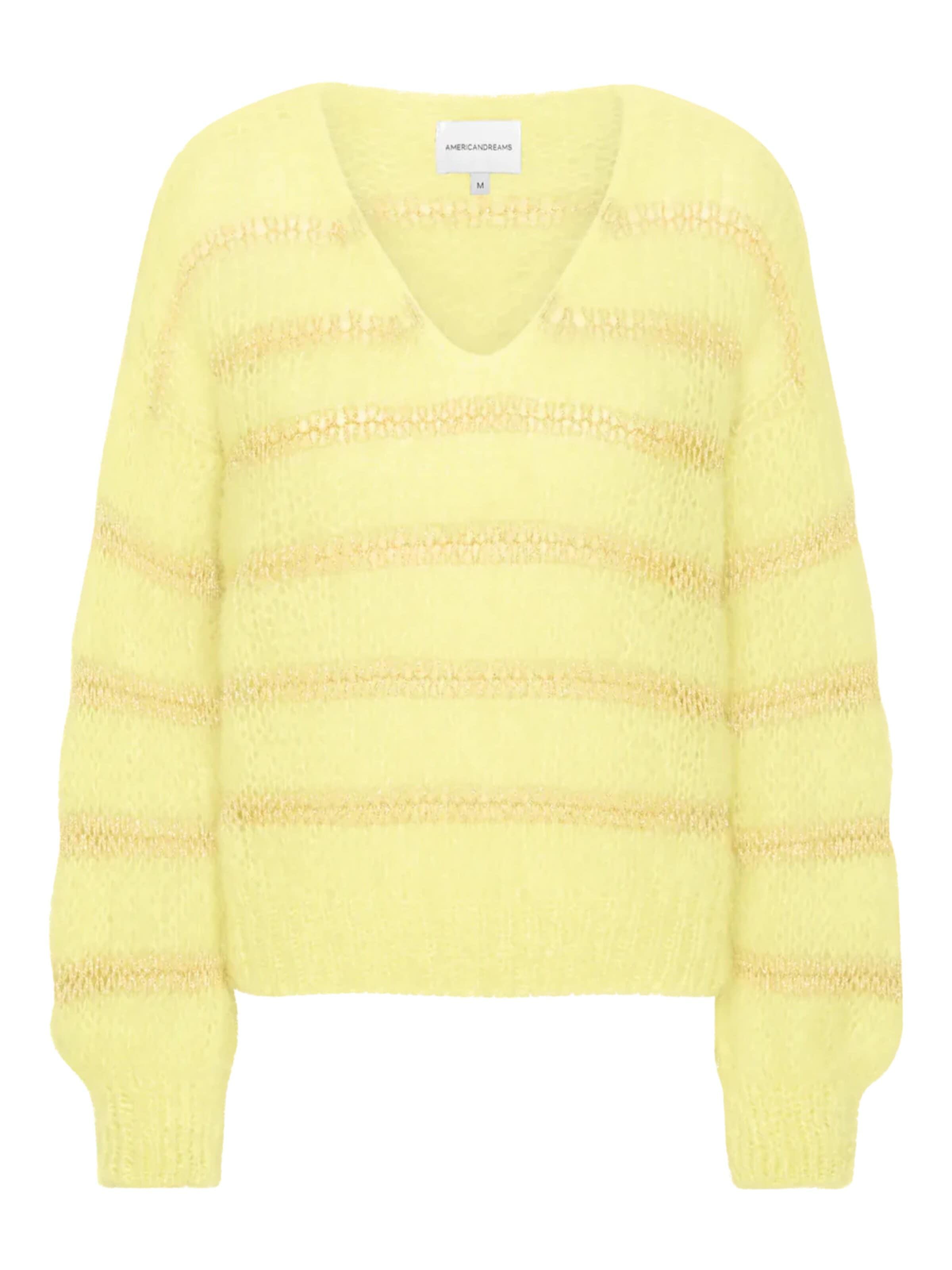 americandreams Sweater 'Katie' in Yellow: front