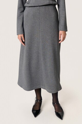 SOAKED IN LUXURY Skirt 'SLMarigold' in Grey: front