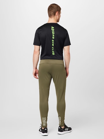 ADIDAS PERFORMANCE Regularen Športne hlače 'Train Essentials Seasonal ' | zelena barva