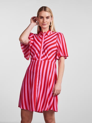 Y.A.S Shirt Dress 'Savana' in Red: front