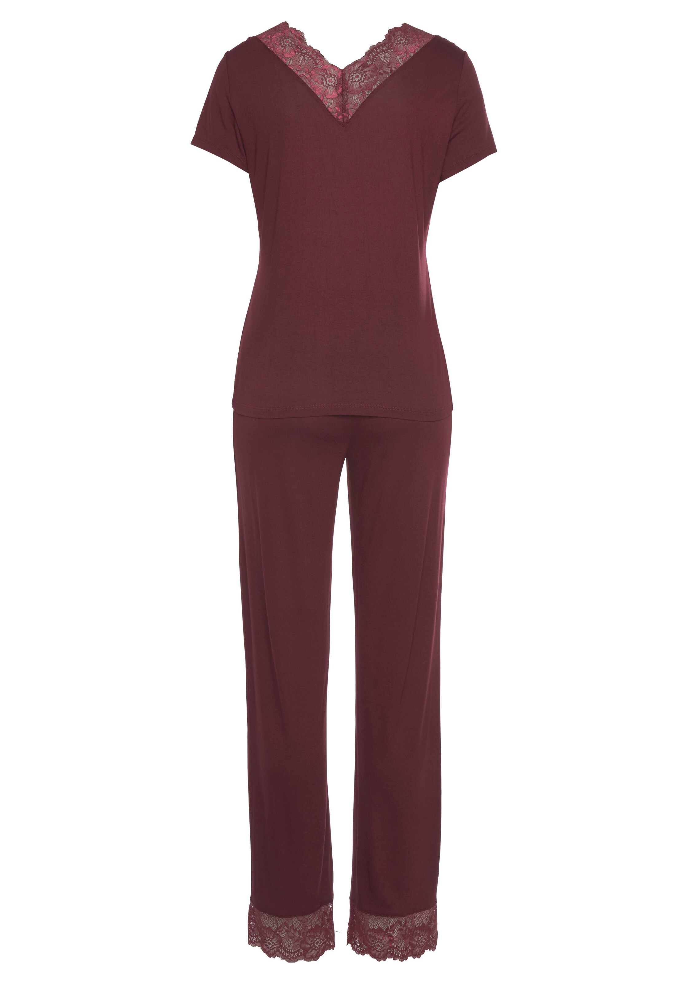 LASCANA Pajama in Red