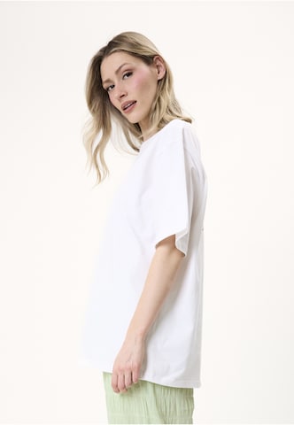 OH APRIL Shirt 'Flower' in Wit