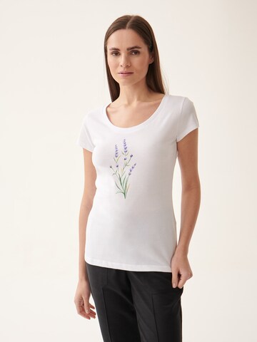 T-shirt 'ANTONIA' TATUUM en blanc : devant