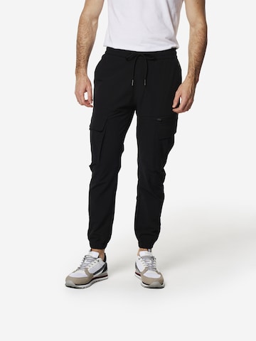 Tapered Jeans cargo di KOROSHI in nero: frontale