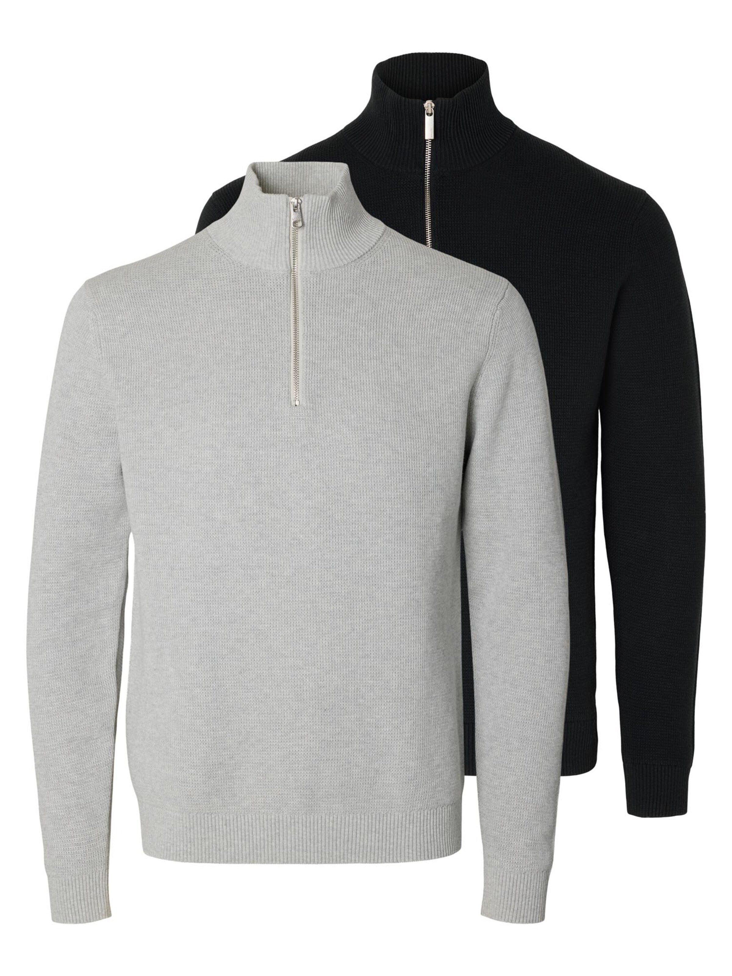 SELECTED Sweater 'Dane' in S in Mottled grey, Item view